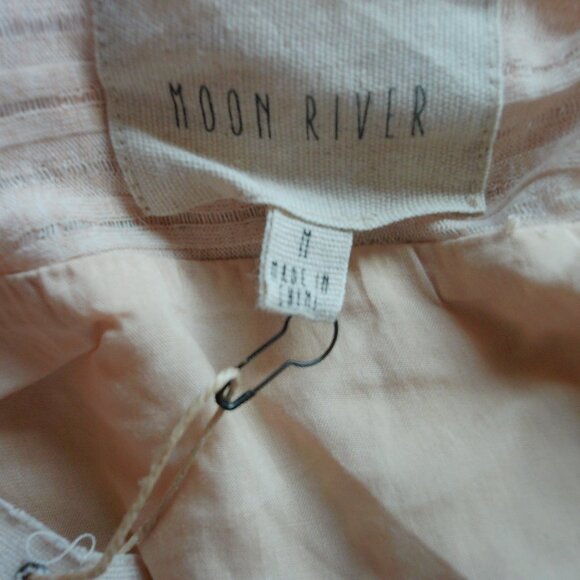 NWTS Moon River Synthetic Ribbed Cold Shoulder Beige Maxi Dress Sz Medium - Picture 7 of 7